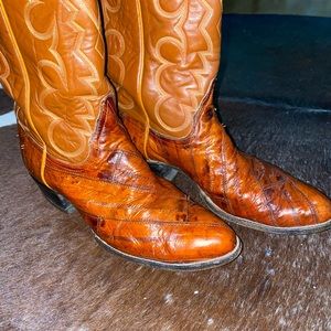 WOW! Tony Lama black label vintage EEL 11 D